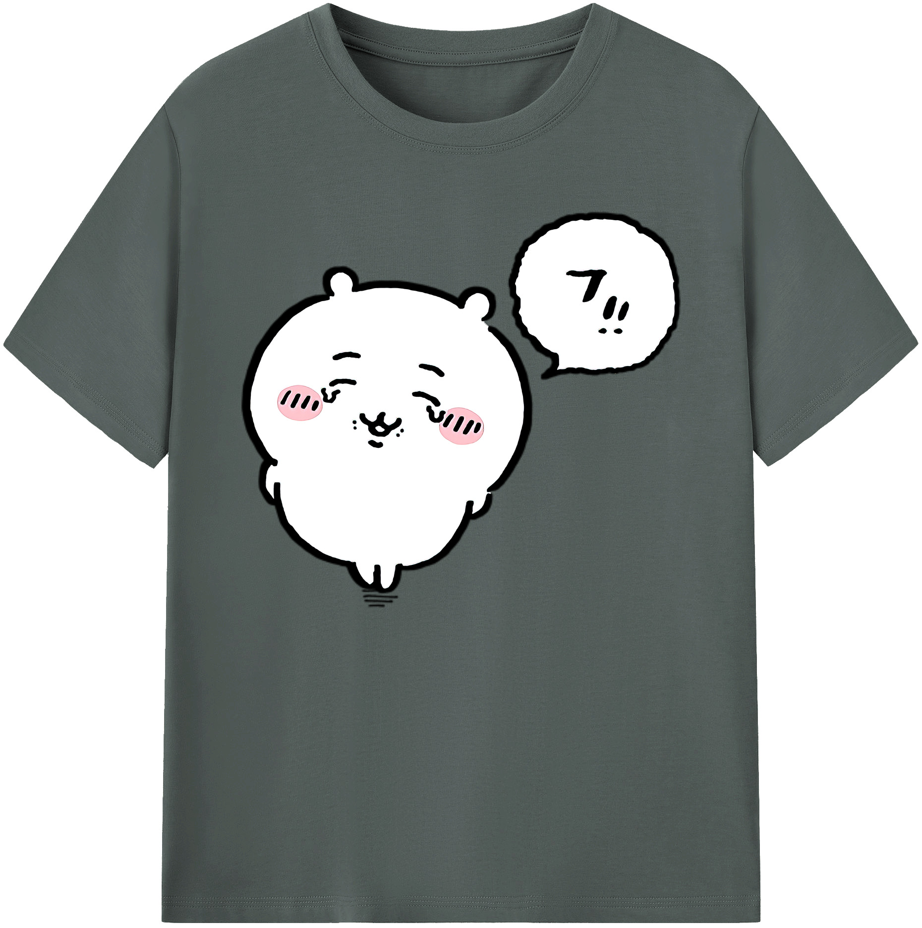 （画像用） ちいかわ ちいかわ Chii-kawa chiikawa 綿100％ メンズ半袖Tシャツ｜肌触りやわらか＆通気性